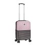 Lot de 3 valises rigides 65303 Extensible et coque bicolore 55, 66 et 76 cm Rose