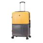 Lot de 3 valises rigides 65303 Extensible et coque bicolore 55, 66 et 76 cm Jaune