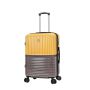 Lot de 3 valises rigides 65303 Extensible et coque bicolore 55, 66 et 76 cm Jaune