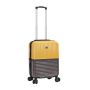 Lot de 3 valises rigides 65303 Extensible et coque bicolore 55, 66 et 76 cm Jaune