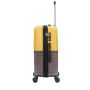 Lot de 3 valises rigides 65303 Extensible et coque bicolore 55, 66 et 76 cm Jaune