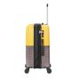 Lot de 3 valises rigides 65303 Extensible et coque bicolore 55, 66 et 76 cm Jaune