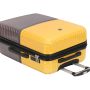 Lot de 3 valises rigides 65303 Extensible et coque bicolore 55, 66 et 76 cm Jaune