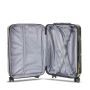 Lot de 3 valises rigides 65203 Extensible et coque bicolore 55, 66 et 76 cm Black