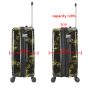 Lot de 3 valises rigides 65203 Extensible et coque bicolore 55, 66 et 76 cm Black