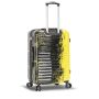 Lot de 3 valises rigides 65203 Extensible et coque bicolore 55, 66 et 76 cm Black