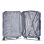 Lot de 3 valises rigides 65203 Extensible et coque bicolore 55, 66 et 76 cm Bleu