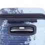 Lot de 3 valises rigides 65203 Extensible et coque bicolore 55, 66 et 76 cm Bleu