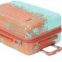 Lot de 3 valises rigides 65203 Extensible et coque bicolore 55, 66 et 76 cm Orange