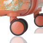 Lot de 3 valises rigides 65203 Extensible et coque bicolore 55, 66 et 76 cm Orange