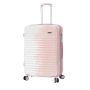 Lot de 3 valises rigides 65203 Extensible et coque bicolore 55, 66 et 76 cm Rose