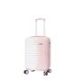 Lot de 3 valises rigides 65203 Extensible et coque bicolore 55, 66 et 76 cm Rose