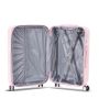 Lot de 3 valises rigides 65203 Extensible et coque bicolore 55, 66 et 76 cm Rose