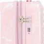 Lot de 3 valises rigides 65203 Extensible et coque bicolore 55, 66 et 76 cm Rose