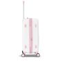Lot de 3 valises rigides 65203 Extensible et coque bicolore 55, 66 et 76 cm Rose