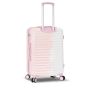 Lot de 3 valises rigides 65203 Extensible et coque bicolore 55, 66 et 76 cm Rose