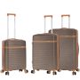 Lot de 3 valises rigides 63703 Extensibles 55, 66 et 76 cm Coffee