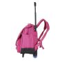 Cartable à roulettes scolaire T61238 Cerise douce 38 cm Rose
