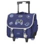 Cartable à roulettes scolaire T61538 Gamer urban 38 cm Bleu