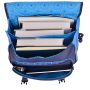 Cartable à roulettes scolaire T46141 Foot 41 cm Bleu