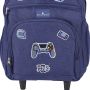 Sac à dos à roulettes scolaire T61542 Gamer urban 50 cm Bleu