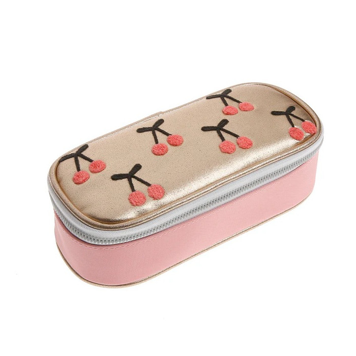 Trousse Pencil Box 22 cm Cherry Pompon
