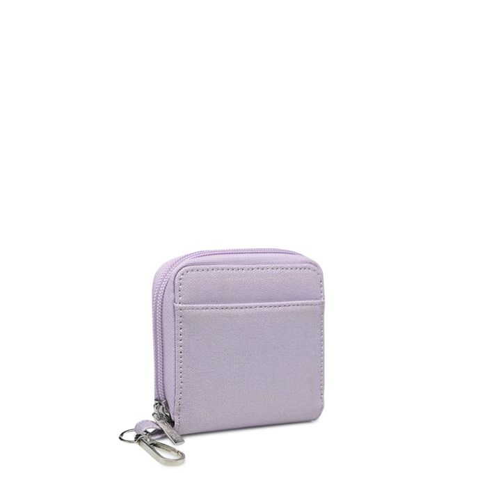 Porte-monnaie à paillettes 10 cm Irisé parme