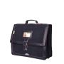 Cartable scolaire Les Cuirs 38 cm Bleu Marine/Rose Fluo