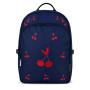 Grand sac à dos Velvet Cherries 42 cm Bleu