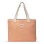 Sac shopping Claude 40 cm Tressage Corail