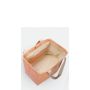Sac shopping Claude 40 cm Tressage Corail
