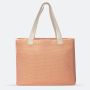 Sac shopping Claude 40 cm Tressage Corail