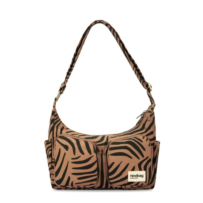 Sac bandoulière multipocket Emile Tigre cannelle