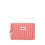Trousse de toilette Léon 22 cm Rayures fines rouge