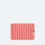 Trousse de toilette Léon 22 cm Rayures fines rouge