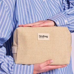 Trousse de toilette Léon 22 cm Tressage ecru