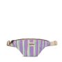 Sac banane Olivia 32 cm Rayures vert et parme