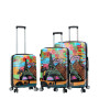 Lot de valises 56820C Extensibles 77, 67 et 55 cm Multicolore