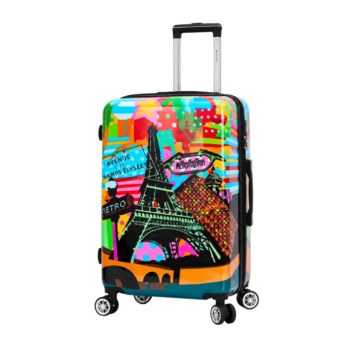 Valise soute L 56820C Extensible 77 cm Multicolore