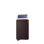 Porte-cartes Slimwallet Fuel anti-RFID 10.2 cm Black Red