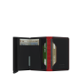 Porte-cartes Slimwallet Fuel anti-RFID 10.2 cm Black Red