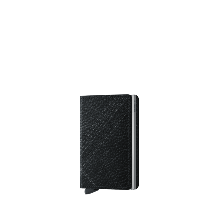 Porte-cartes Slimwallet Stitch anti-RFID 10.2 cm Black