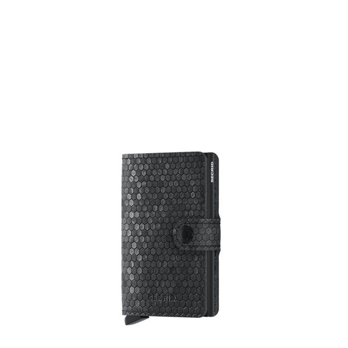 Porte-cartes Miniwallet Hexagon anti-RFID 10.2 cm Black