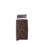 Porte-cartes Miniwallet Stitch anti-RFID 10.2 cm Espresso Brown