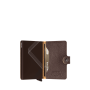 Porte-cartes Miniwallet Stitch anti-RFID 10.2 cm Espresso Brown