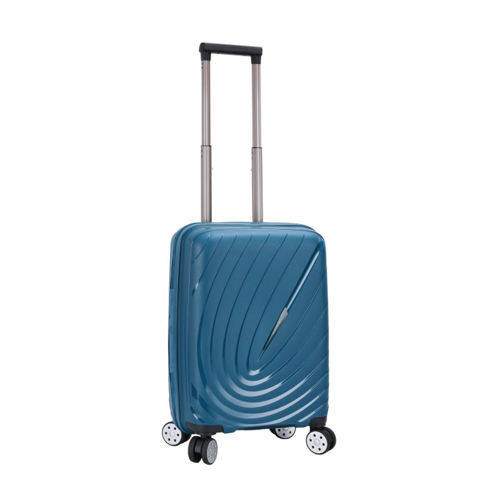 Valise cabine S 66603 Extensible 55 cm Bleu canard