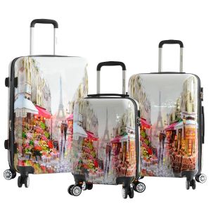 Lot de valises 26820A Extensible 76, 66 et 55 cm Multicolore