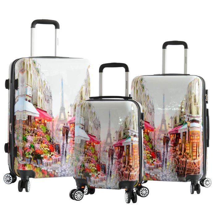 Lot de valises 26820A Extensible 76, 66 et 55 cm Multicolore
