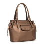 Sac cabas porté épaule Zora 36 cm Bronze