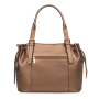 Sac cabas porté épaule Zora 36 cm Bronze